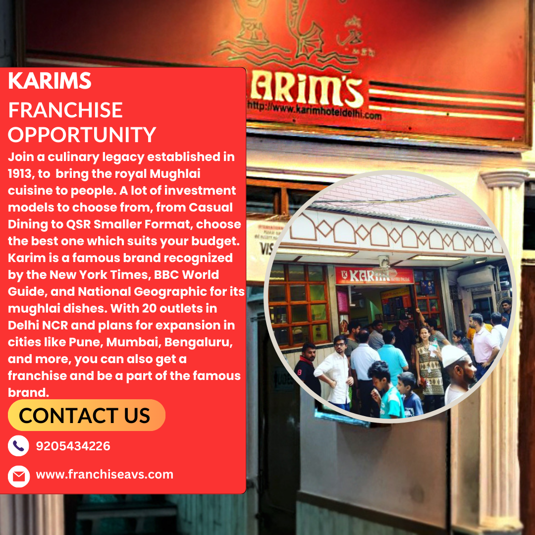 karim's franchise opportunity in Delhi NCR & India