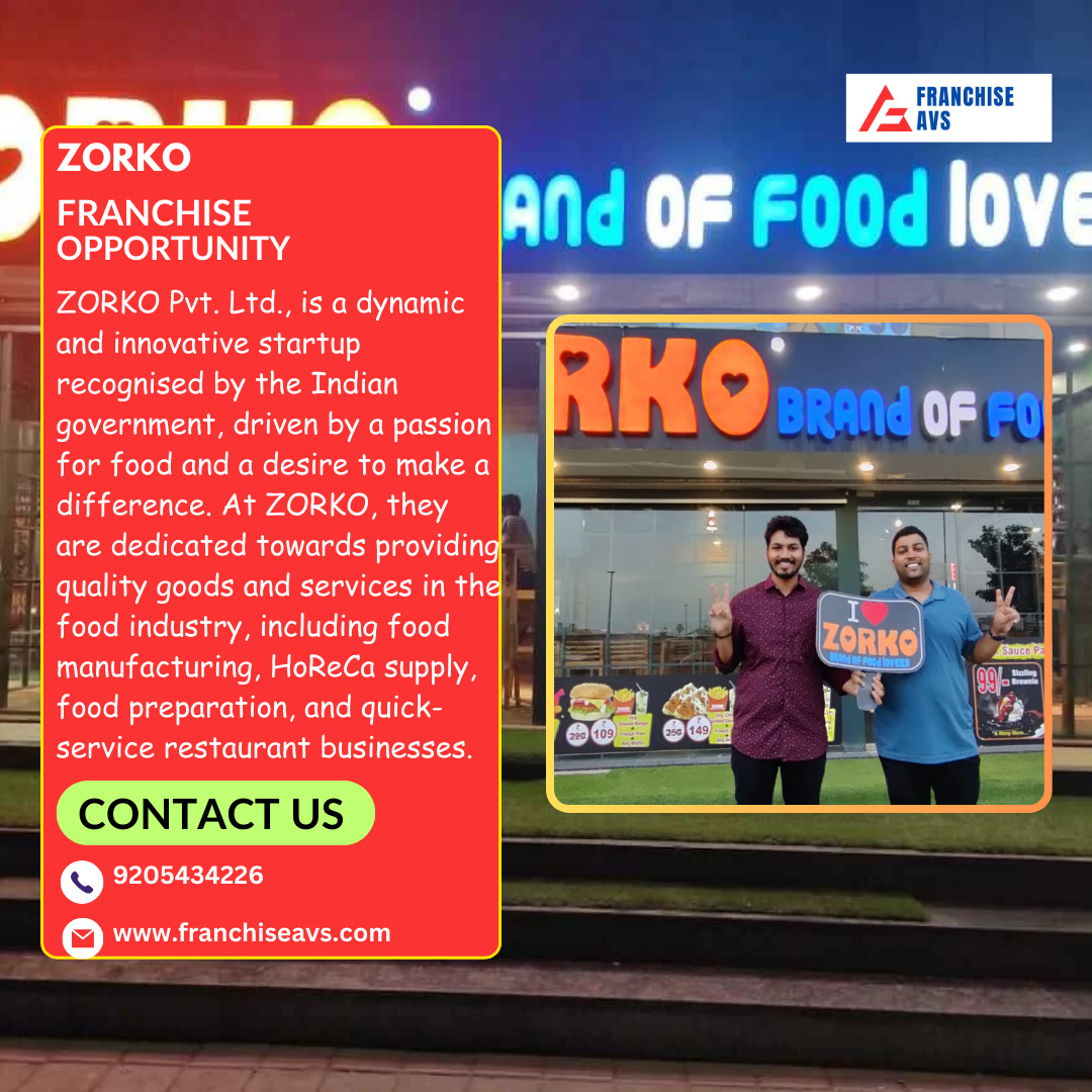 Zorko franchise opportunity in Delhi NCR & India