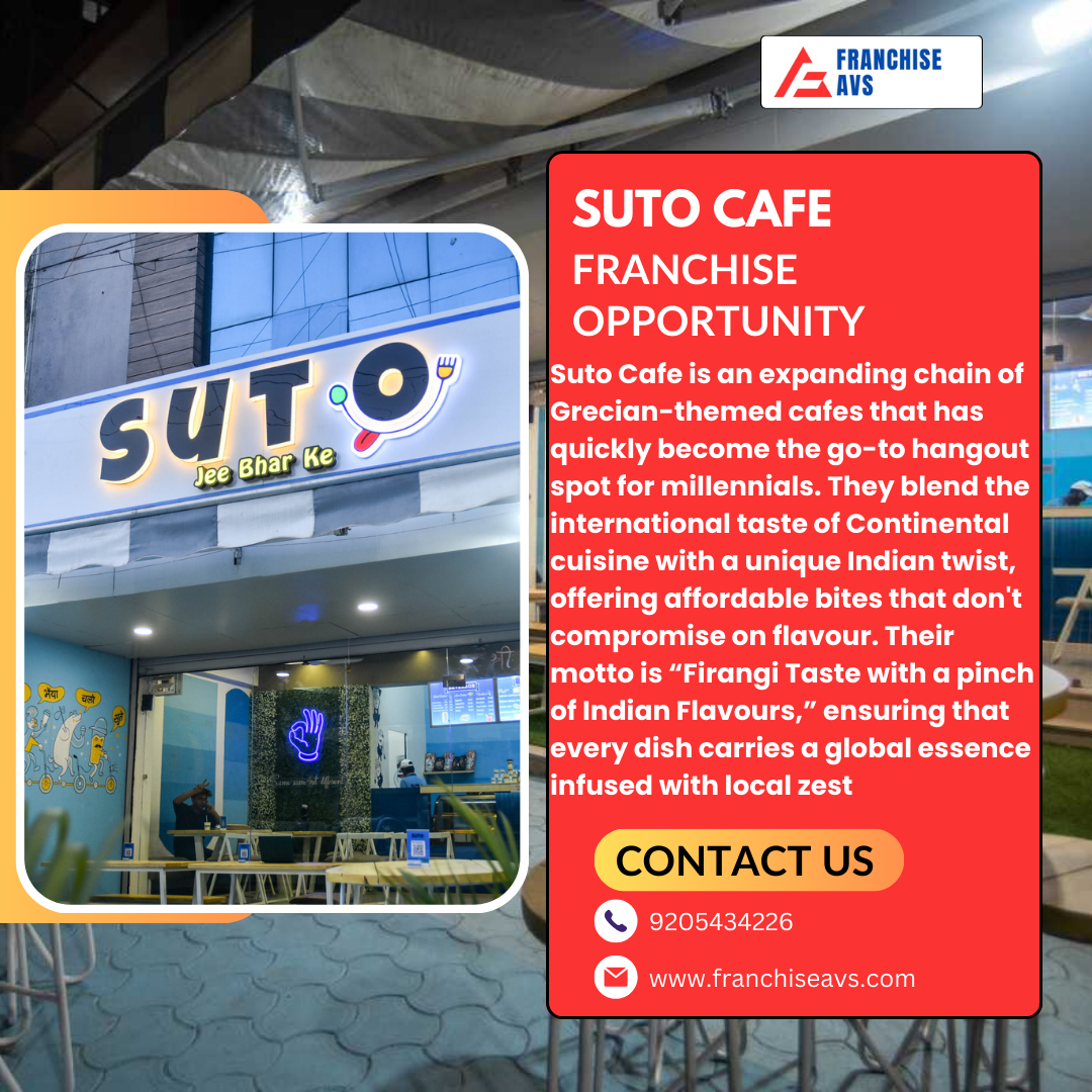 Suto Cafe franchise in India