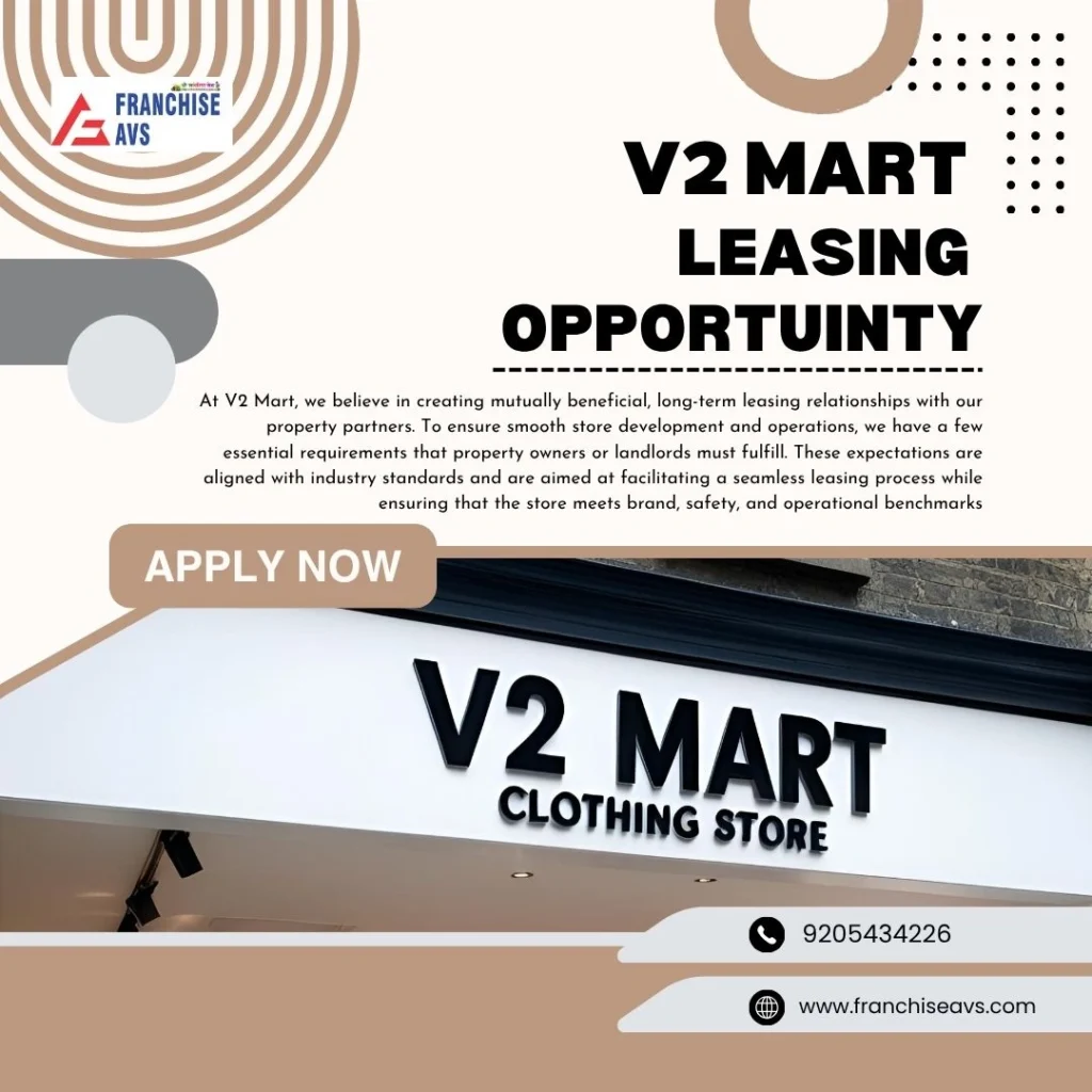 V2 Retail Leasing Opportunities in North India