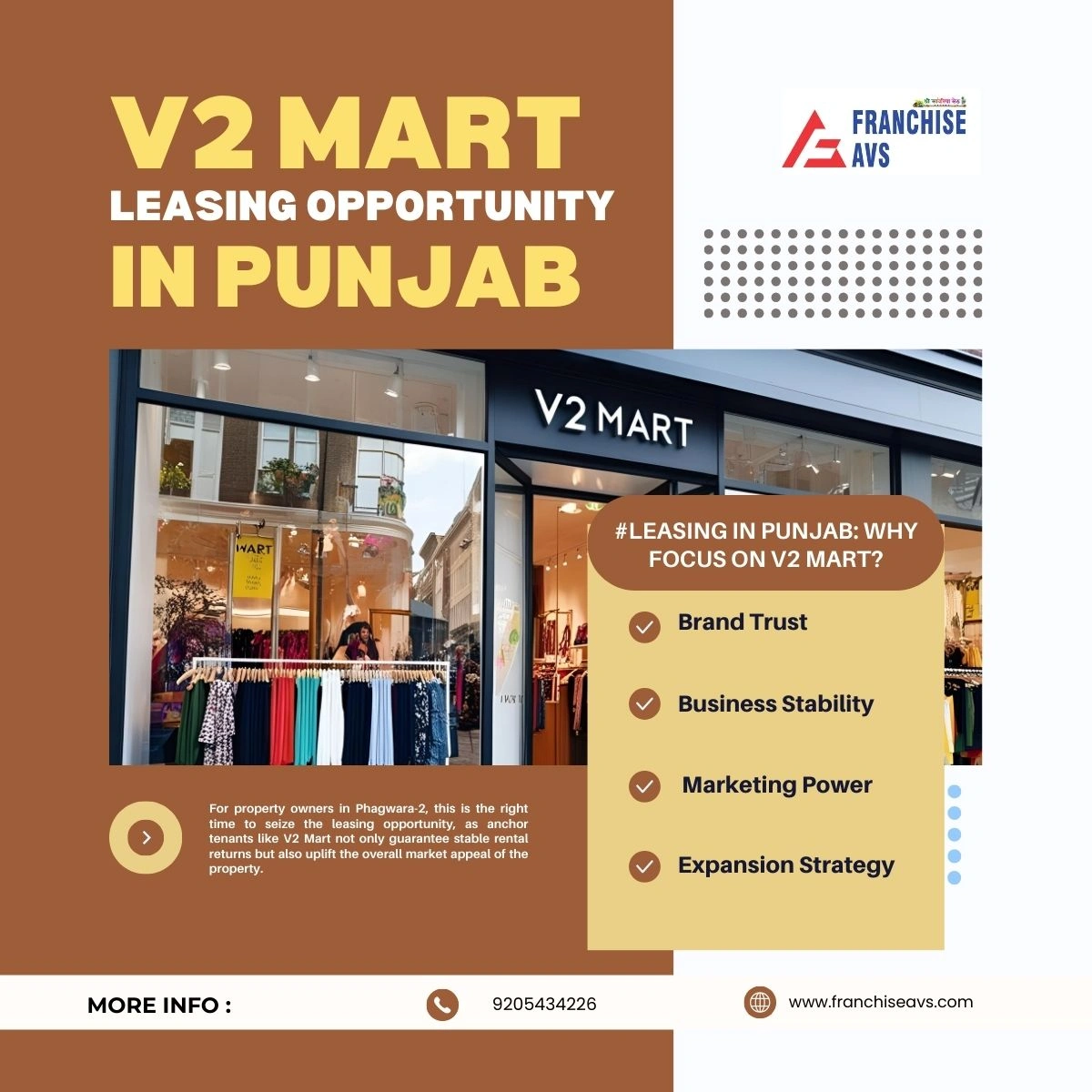 V2 Mart Leasing in Punjab a Complete Guide for Phagwara-2 Location