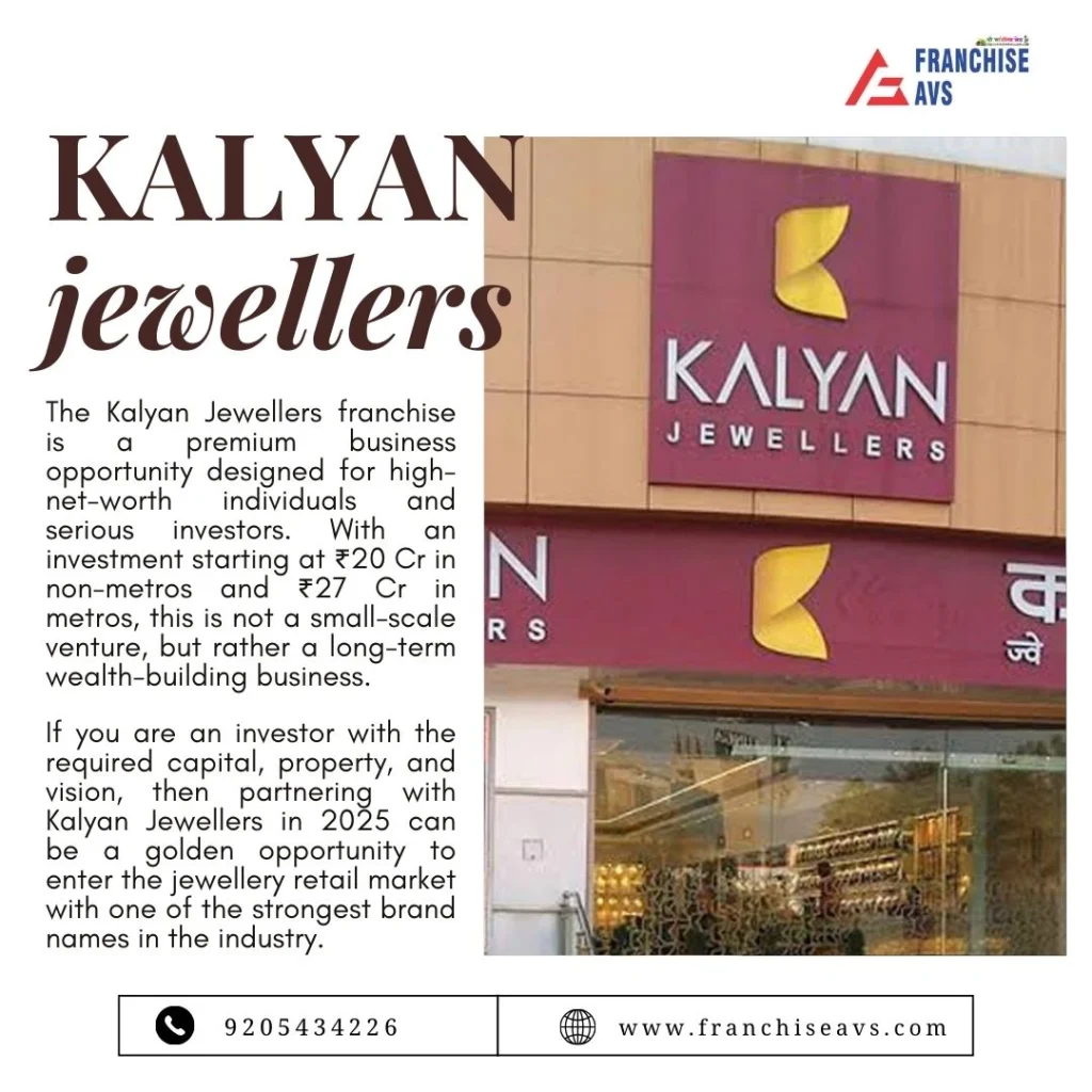 Kalyan Jewellers Franchise in India 2025