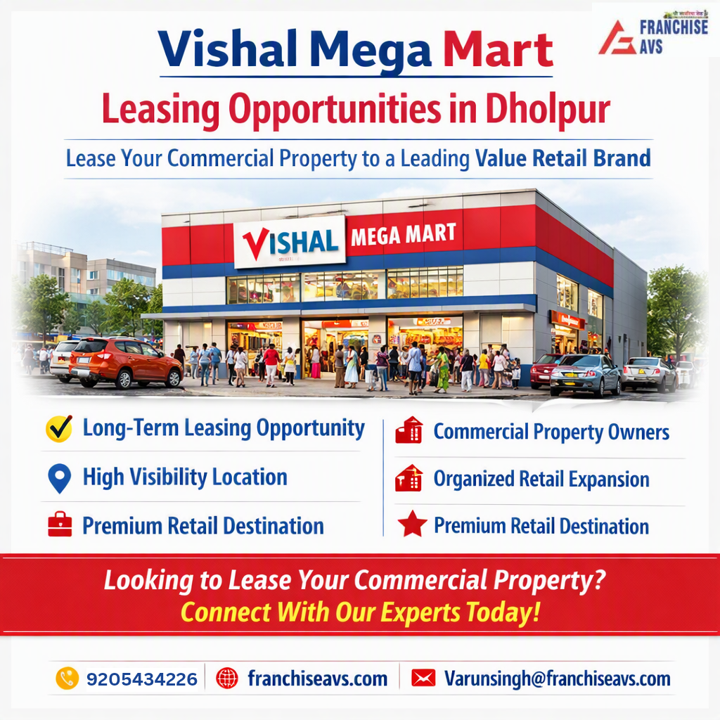 Vishal Mega Mart Leasing Opportunities in Dholpur